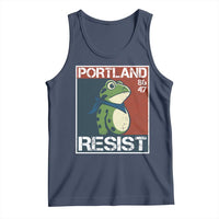 Portland Resist Retro Frog 8647 Tank Top Political Satire Protest Poster Graphic - Wonder Print Shop