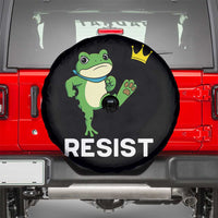 Resist Frog Kicking Crown Spare Tire Cover Funny No Kings In America Free Portland - Wonder Print Shop