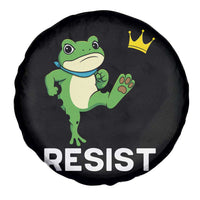 Resist Frog Kicking Crown Spare Tire Cover Funny No Kings In America Free Portland - Wonder Print Shop