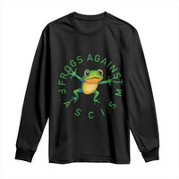 Frogs Against Fascism Long Sleeve Shirt Portland Frog Protest Together Strong - Wonder Print Shop
