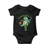 No Kings Since 1776 Frog Baby Onesie Funny Inflatable Frog Meme Protest Portland - Wonder Print Shop