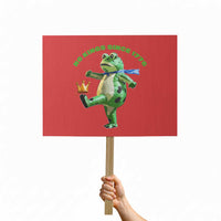 No Kings Since 1776 Frog Protest Sign Funny Inflatable Frog Meme Protest Portland - Wonder Print Shop