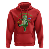 No Kings Since 1776 Frog Hoodie Funny Inflatable Frog Meme Protest Portland - Wonder Print Shop