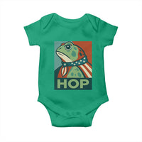 Hop Patriotic Frog Baby Onesie Resist Protest Poster Graphic - Wonder Print Shop