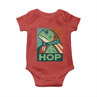 Hop Patriotic Frog Baby Onesie Resist Protest Poster Graphic - Wonder Print Shop