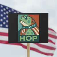 Hop Patriotic Frog Protest Sign Resist Protest Poster Graphic - Wonder Print Shop