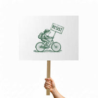 Cycling Protest Frog Protest Sign Resist Free Portland Retro Graphic - Wonder Print Shop