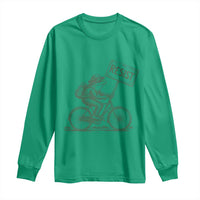 Cycling Protest Frog Long Sleeve Shirt Resist Free Portland Retro Graphic - Wonder Print Shop