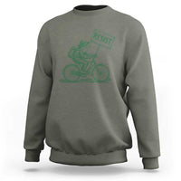 Cycling Protest Frog Sweatshirt Resist Free Portland Retro Graphic - Wonder Print Shop
