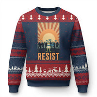 Frog Resist Ugly Christmas Sweater Bold Protest Free Portland - Wonder Print Shop