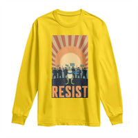 Frog Resist Long Sleeve Shirt Bold Protest Free Portland - Wonder Print Shop
