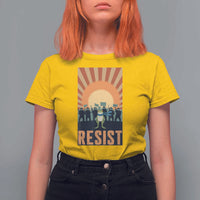Frog Resist T Shirt For Women Bold Protest Free Portland - Wonder Print Shop