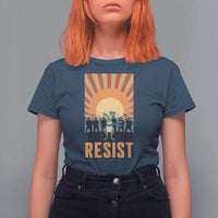 Frog Resist T Shirt For Women Bold Protest Free Portland - Wonder Print Shop
