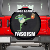 Frogs Against Fascism Spare Tire Cover No Fascist No Kings Funny Portland Frog Protest - Wonder Print Shop