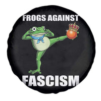 Frogs Against Fascism Spare Tire Cover No Fascist No Kings Funny Portland Frog Protest - Wonder Print Shop
