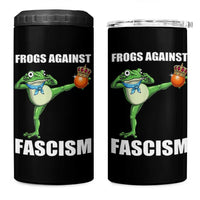 Frogs Against Fascism 4 in 1 Can Cooler Tumbler No Fascist No Kings Funny Portland Frog Protest - Wonder Print Shop