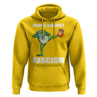 Frogs Against Fascism Hoodie No Fascist No Kings Funny Portland Frog Protest - Wonder Print Shop