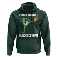 Frogs Against Fascism Hoodie No Fascist No Kings Funny Portland Frog Protest - Wonder Print Shop