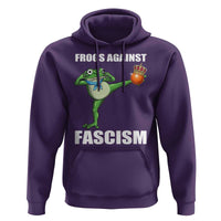 Frogs Against Fascism Hoodie No Fascist No Kings Funny Portland Frog Protest - Wonder Print Shop