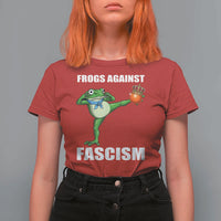 Frogs Against Fascism T Shirt For Women No Fascist No Kings Funny Portland Frog Protest - Wonder Print Shop