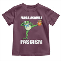 Frogs Against Fascism Toddler T Shirt No Fascist No Kings Funny Portland Frog Protest - Wonder Print Shop