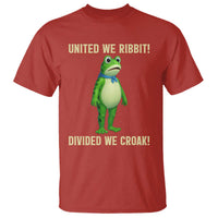 United We Ribbit Frog Protest T Shirt Divided We Croak Free Portland Resist 2025 - Wonder Print Shop