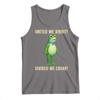 United We Ribbit Frog Protest Tank Top Divided We Croak Free Portland Resist 2025 - Wonder Print Shop