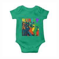 Rainbow Street Protest Frog Baby Onesie Resist LGBTQ+ Solidarity - Wonder Print Shop