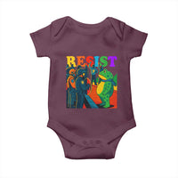Rainbow Street Protest Frog Baby Onesie Resist LGBTQ+ Solidarity - Wonder Print Shop