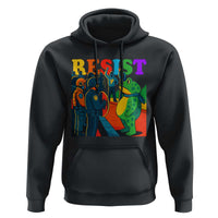 Rainbow Street Protest Frog Hoodie Resist LGBTQ+ Solidarity - Wonder Print Shop