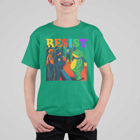 Rainbow Street Protest Frog T Shirt For Kid Resist LGBTQ+ Solidarity - Wonder Print Shop