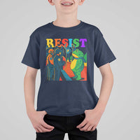 Rainbow Street Protest Frog T Shirt For Kid Resist LGBTQ+ Solidarity - Wonder Print Shop