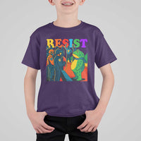 Rainbow Street Protest Frog T Shirt For Kid Resist LGBTQ+ Solidarity - Wonder Print Shop