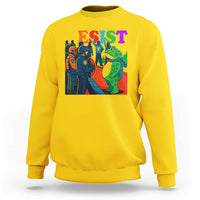 Rainbow Street Protest Frog Sweatshirt Resist LGBTQ+ Solidarity - Wonder Print Shop