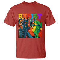 Rainbow Street Protest Frog T Shirt Resist LGBTQ+ Solidarity - Wonder Print Shop