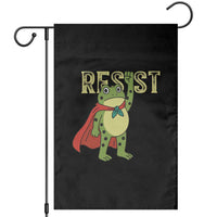 Resist Super Frog Garden Flag Free Portland Political Satire Retro Graphic - Wonder Print Shop