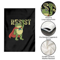Resist Super Frog Garden Flag Free Portland Political Satire Retro Graphic - Wonder Print Shop