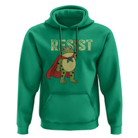 Resist Super Frog Hoodie Free Portland Political Satire Retro Graphic - Wonder Print Shop