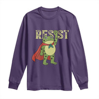 Resist Super Frog Long Sleeve Shirt Free Portland Political Satire Retro Graphic - Wonder Print Shop
