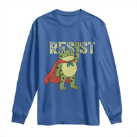 Resist Super Frog Long Sleeve Shirt Free Portland Political Satire Retro Graphic - Wonder Print Shop