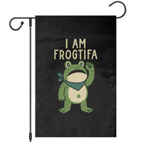 I Am Frogtifa Garden Flag Frog Resist Antifascist with Raised Fist Bandana - Wonder Print Shop