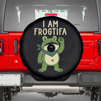 I Am Frogtifa Spare Tire Cover Frog Resist Antifascist with Raised Fist Bandana - Wonder Print Shop