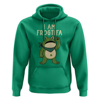I Am Frogtifa Hoodie Frog Resist Antifascist with Raised Fist Bandana - Wonder Print Shop