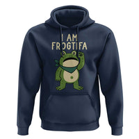 I Am Frogtifa Hoodie Frog Resist Antifascist with Raised Fist Bandana - Wonder Print Shop