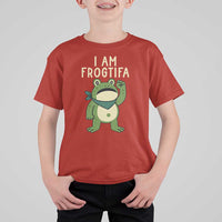 I Am Frogtifa T Shirt For Kid Frog Resist Antifascist with Raised Fist Bandana - Wonder Print Shop