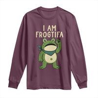 I Am Frogtifa Long Sleeve Shirt Frog Resist Antifascist with Raised Fist Bandana - Wonder Print Shop