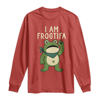 I Am Frogtifa Long Sleeve Shirt Frog Resist Antifascist with Raised Fist Bandana - Wonder Print Shop