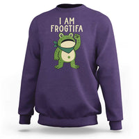 I Am Frogtifa Sweatshirt Frog Resist Antifascist with Raised Fist Bandana - Wonder Print Shop