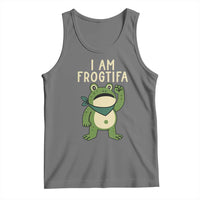 I Am Frogtifa Tank Top Frog Resist Antifascist with Raised Fist Bandana - Wonder Print Shop