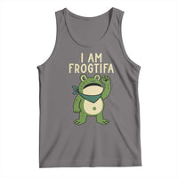 I Am Frogtifa Tank Top Frog Resist Antifascist with Raised Fist Bandana - Wonder Print Shop